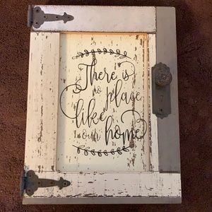 NWOT WALL OR TABLE DECOR: There is no place like our home”